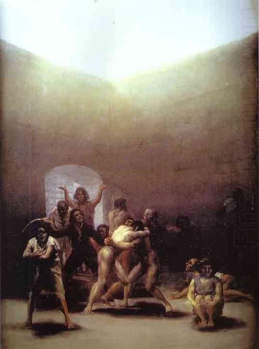Francisco Jose de Goya Yard of Madhouse china oil painting image